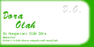 dora olah business card