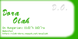 dora olah business card